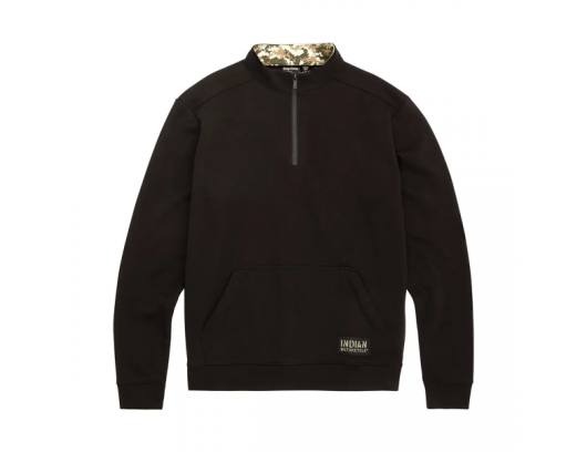 Megztinis Indian Motorcycle Men's Camo Lined Quarter Zip Juodas