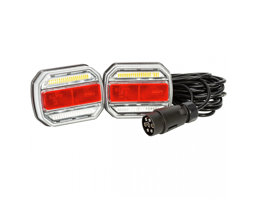 Galiniai LED žibintai priekaboms 7,5M 12-24V ST860031