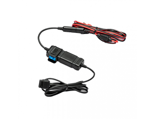 Vandeniui atsparus 12V-USB adapteris Quad Lock