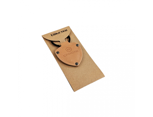 Odinis raktų pakabukas CFMOTO Triangular Oval Coffe Brown