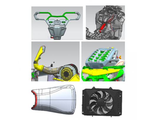 Oro paėmimo ir radiatoriaus iškėlimo komplektas CFORCE 850/1000 G3 Granite Ridge