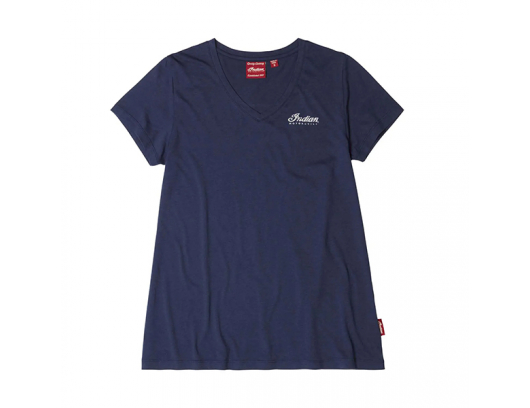 Moteriški marškinėliai Indian Motorcycle USA Flag Logo T-Shirt, Navy