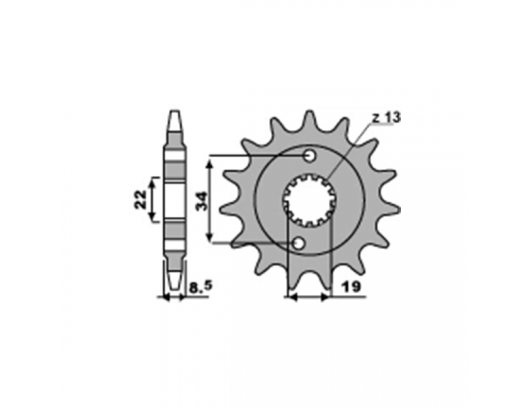 Front Sprocket PBR 15T for KTM 390 Duke 2014-2018