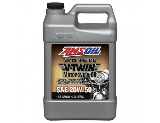 AMSOIL 20W50 100% Synthetic V-Twin Motorcycle Oil 3.78L