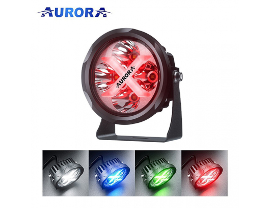 AURORA 4" (10cm) X FACTOR series LED light 40W SPOT with RGB (2pcs in the kit)