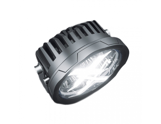 AURORA 4" (10 cm) X FACTOR serijos žibintas 40W SPOT su RGB 1vnt, su laikikliu