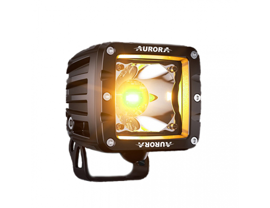 AURORA 2" (5 cm) WORK DUAL COLOR serijos žibintų komplektas 30W+30W SPOT