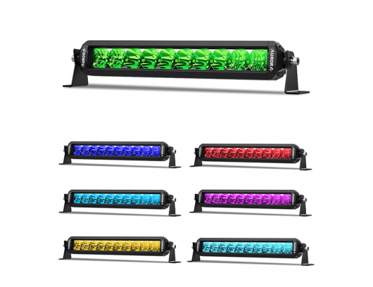 AURORA 10" (25.4 cm) D5 Single row RGB serijos žibintas 50W COMBO