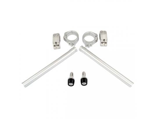 Vairo rankenos (Clip-On) CFMOTO 675SR-R (sidabrinės)