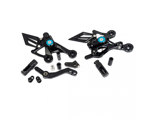 Adjustable Footrests (Black) for CFMOTO 675SR-R