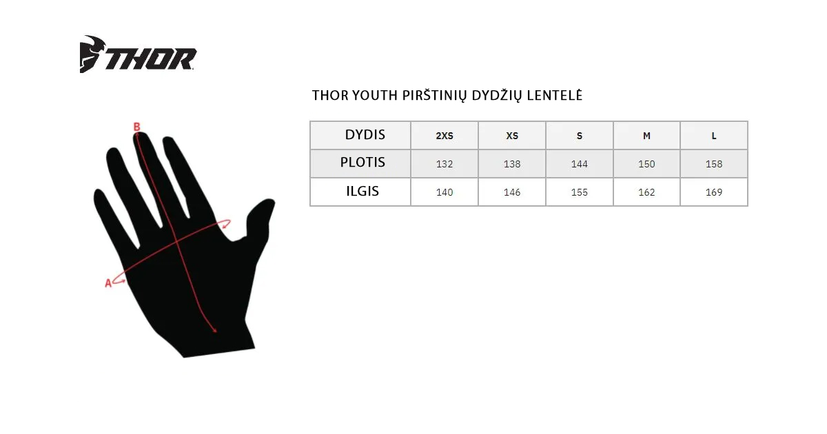 ThorYouthGlovesSizeChart