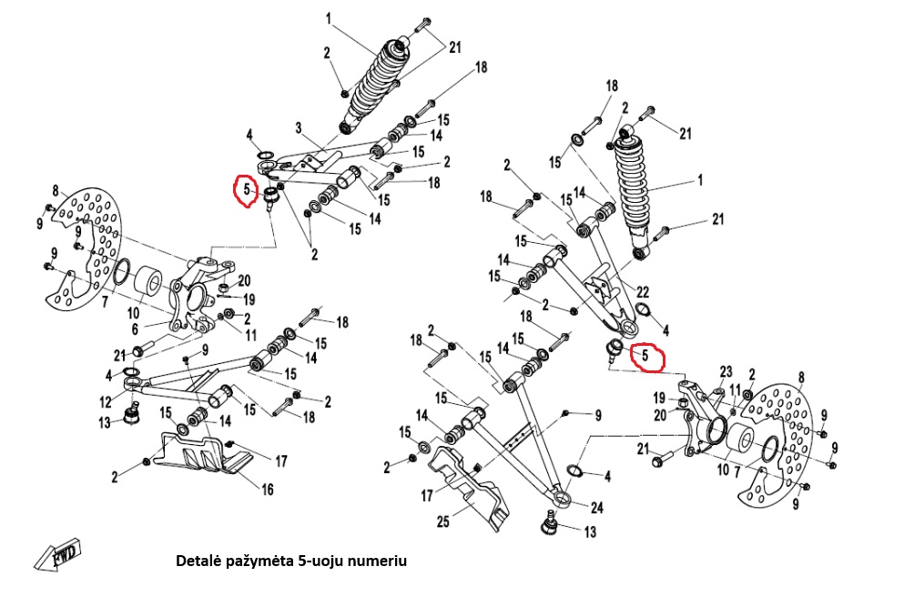 9DQV-056100-3000 UPPER BALL PIN ASSY